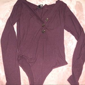 Maroon bodysuit